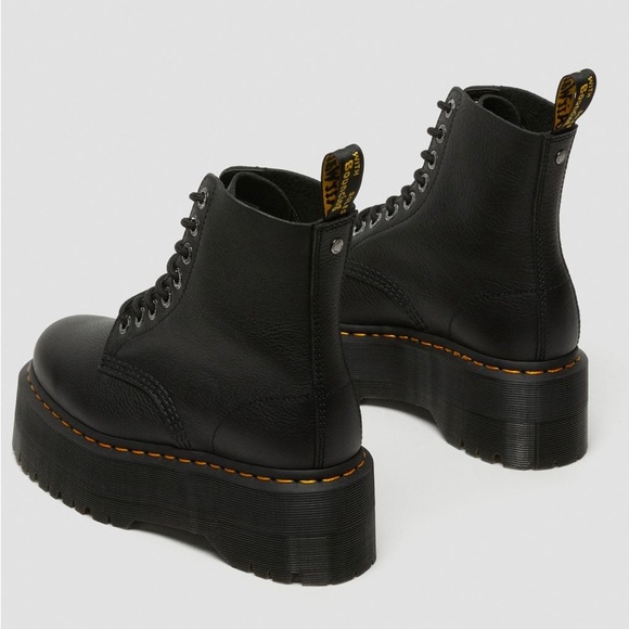 NEW DR MARTENS 1460 PASCAL MAX LEATHER PLATFORM BOOTS - Picture 6 of 10